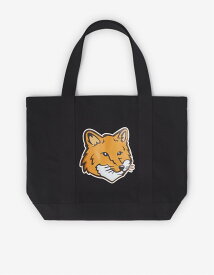 【SALE／20%OFF】Maison Kitsune 【公式】Maison Kitsune FOX HEAD TOTE BAG メゾン キツネ アーカイブス バッグ トートバッグ ホワイト ブラック【送料無料】