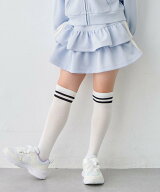 ANY KIDS ムースタッチスウェット フリルスカパン エニィ スカート ロング・マキシスカート ブラック グ…