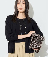 INDIVI 【2点セット】5分袖ニット&カーディガン きれいめアンサンブルニット インディヴィ トップス アン…