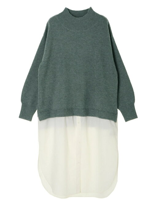 Green Parks ニット シャツドッキングワンピース Rakuten Fashion 楽天ファッション 旧楽天ブランドアベニュー By6962