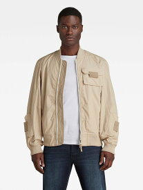 【SALE／50%OFF】G-Star RAW 【公式ショップ】Chest Pkt Poplin Bomber ジースターロゥ ジャケット・アウター ブルゾン・ジャンパー ベージュ【送料無料】