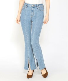 【SALE／50%OFF】GUESS (W)Incision Flare Denim Pants ゲス パンツ ジーンズ・デニムパンツ ブルー【送料無料】