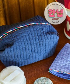 【SALE／50%OFF】studio CLIP ヌビ風ピロー型ポーチ[アンニョンBY CLIP] スタディオクリップ 財布・ポーチ・ケース ポーチ ネイビー グリーン