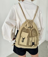 【SALE／25%OFF】SOLLON. ダブルポケットメッシュナップサック アウトフィッターラボ バッグ リュック・…