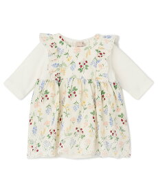 petit main 【リンク】ドッキングOP7分袖ロンパース ナルミヤオンライン マタニティウェア・ベビー用品 ベビートップス ブルー