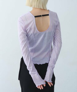�ySALE�^30%OFF�zCODE A whisper jersey top �R�[�h�G�[ �g�b�v�X �J�b�g�\�[�ET�V���c �z���C�g �O���[ �p�[�v���y���������z