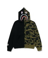 A BATHING APE 1ST CAMO CRYSTAL STONE SHARK FULL ZIP HOODIE ア ベイシング エイプ トップス パーカー…