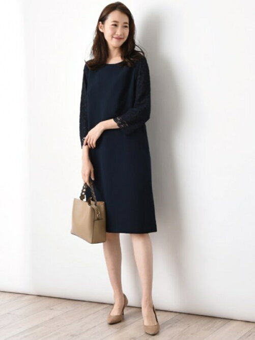 Interplanet Interplanet W バックサテンジョーゼット袖レースワンピース Rakuten Fashion 楽天ファッション 旧楽天ブランドアベニュー Av63