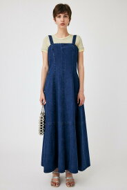 【SALE／55%OFF】MOUSSY DENIM FLARE ドレス マウジー ワンピース・ドレス ワンピース ブラック ブルー【送料無料】