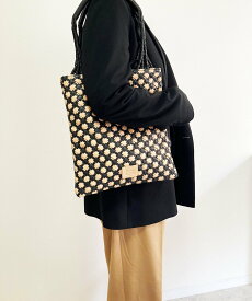 【SALE／20%OFF】Swaraj Swaraj/レザー・メッシSQ BAG スワラージ バッグ トートバッグ ブラック【送料無料】