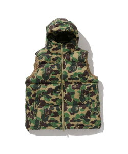 A BATHING APE ABC CAMO DOWN VEST A xCVO GCv WPbgEAE^[ _EWPbgE_ExXg sN u[ O[yz
