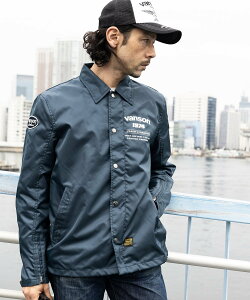Vanson Leathers COACH JACKET �o���\�����U�[�Y �W���P�b�g�E�A�E�^�[ �i�C�����W���P�b�g �u���b�N �O���[ �l�C�r�[�y���������z