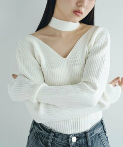 �ySALE�^50%OFF�zCODE A open neck bow knit �R�[�h�G�[ �g�b�v�X �j�b�g �p�[�v�� �z���C�g �u���b�N�y���������z