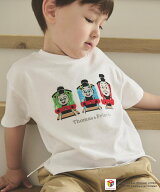 petit main 【きかんしゃトーマス】刺しゅう半袖Tシャツ ナルミヤオンライン トップス カットソー・Tシャ…