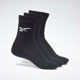 Reebok クルー ソックス 3P / CL FO Crew Sock 3p リーボック 靴下・レッグウェア 靴下 ブラック ホワイト