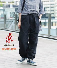 BEAMS BOY GRAMICCI * BEAMS BOY / 別注 デュラブルナイロン パンツ ビームス ウイメン パンツ その他のパンツ ブラック ベージュ【送料無料】