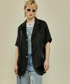 MAISON SPECIAL Silky Chambray Half Sleeve Jacket メゾンスペシャル ジャケット・アウター テーラードジャケット・ブレザー ブラック カーキ【送料無料】