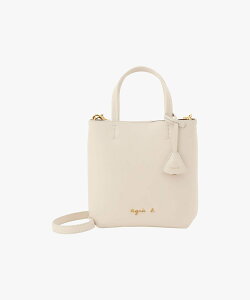 agnes b. VOYAGE ���U�[ 2way �X���[�� �g�[�g�o�b�O ABS03-01 �A�j�G�X�x�[ �o�b�O �g�[�g�o�b�O �z���C�g�y���������z