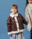 洗えるフェイクムートンブルゾン/100-120cm展開/1069938