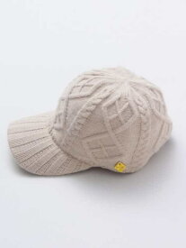 【SALE／30%OFF】欧州航路 ケーブルニットキャップ アミナコレクション 帽子 キャップ ベージュ ホワイト ブラック