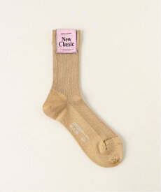 NOBLE 【MARCOMONDE】glitterribbed socks ノーブル 靴下・レッグウェア 靴下 シルバー ブラック ゴールド
