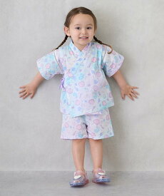 【SALE／47%OFF】petit main 【WEB限定/リンク】girlsアソート甚平 ナルミヤオンライン 着物・浴衣・和装小物 浴衣 ホワイト ピンク