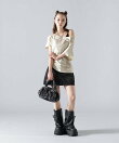MAVYTH/メヴィス/RHINESTONE MINI SKIRT