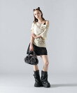 MAVYTH/メヴィス/RHINESTONE MINI SKIRT