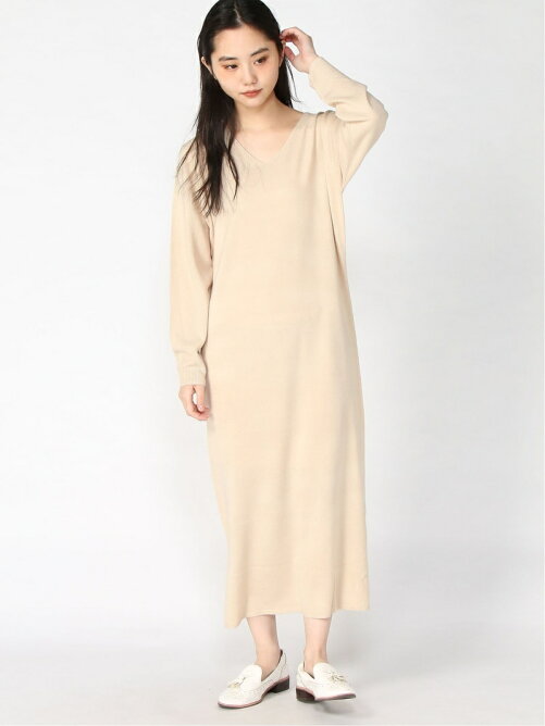 Silky Silky Honey Drop カシミヤタッチvネックロングニットワンピース Rakuten Fashion 楽天ファッション 旧楽天ブランドアベニュー Af66