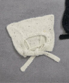 apres les cours ねこ耳ニットボンネット エフオーオンラインストア 帽子 その他の帽子 ホワイト ブラック