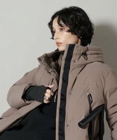 NANO universe 「西川ダウン(R)」ソロテックスAラインダウン ナノユニバース ジャケット・アウター ダウンジャケット・ダウンベスト ブラウン ホワイト ブラック【送料無料】