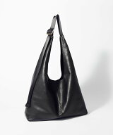 russet 【20%ポイントバック】レザーホーボーバッグ L ラシット バッグ ショルダーバッグ ブラック グレ…