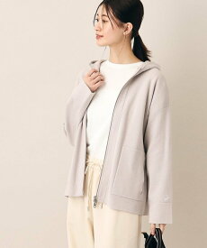 【SALE／50%OFF】Dessin 【洗える】ワイドシルエットフーデッドカーディガン デッサン トップス カーディガン ホワイト ベージュ ブルー【送料無料】