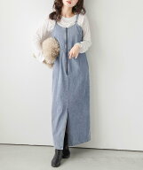 【SALE／50%OFF】La-gemme デニムジャンパースカート ラジュール ワンピース・ドレス ジャンパースカート…