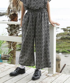 Brocante インドプリント(パターン) ピエロパンツ ドミンゴ パンツ その他のパンツ ブルー ブラック【送料無料】