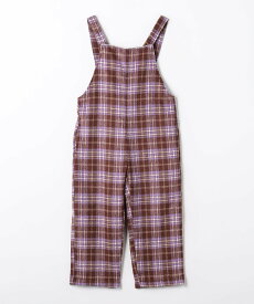 【SALE／70%OFF】UNITED ARROWS green label relaxing 【別注】＜Pluckys＞サロペット(チェック) / キッズ 100cm-130cm ユナイテッドアローズ アウトレット オールインワン・オーバーオール オーバーオール・サロペット グリーン ブラウン