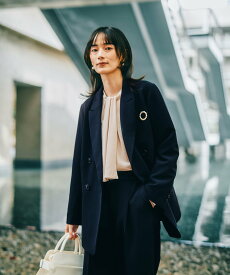 LEPSIM 【入卒式/セレモニー】Wクロスダブルジャケット レプシィム ジャケット・アウター テーラードジャケット・ブレザー ネイビー ブラック【送料無料】