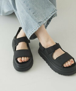 URBAN RESEARCH UGG W GOLDENGLOW �A�[�o�����T�[�` �V���[�Y�E�C �T���_�� �x�[�W�� �u���b�N�y���������z