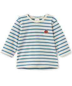 petit main 【プティプラ】長袖Tシャツ ナルミヤオンライン マタニティウェア・ベビー用品 ベビートップス ネイビー グリーン ピンク ホワイト ブルー
