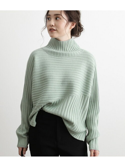 Vis 斜め切替リブタートルネックプルオーバー Rakuten Fashion 楽天ファッション 旧楽天ブランドアベニュー V