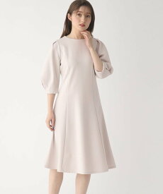 【SALE／60%OFF】index 【DRESS】ダブルフェイス フィット&フレアワンピース インデックス ワンピース・ドレス その他のワンピース・ドレス グレー グリーン ネイビー【送料無料】