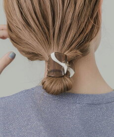 SMELLY カーブラインクリアバンス スメリー ヘアアクセサリー バレッタ・ヘアクリップ・ヘアピン ブラウン