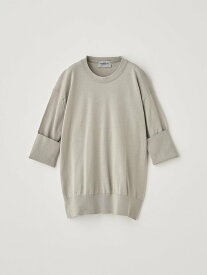 JOHN SMEDLEY ターンバック5分袖コットンニットプルオーバー ｜ S4749 ｜ 30G ジョンスメドレー トップス ニット【送料無料】