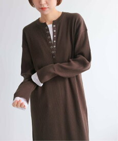 JOURNAL STANDARD relume 《WEB限定追加》【MULTI FUNC+】ヘンリーネックニットワンピース ジャーナル スタンダード レリューム ワンピース・ドレス その他のワンピース・ドレス ブラック ブラウン【送料無料】