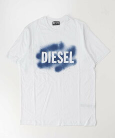 【SALE／38%OFF】DIESEL DIESEL ディーゼル Kids & Junior ブランドロゴ半袖Tシャツカットソー シフォン トップス カットソー・Tシャツ ホワイト ネイビー【送料無料】