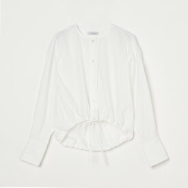 【SALE／50%OFF】HELIOPOLE DRAWSTRING SHIRT エリオポール トップス シャツ・ブラウス ホワイト グレー【送料無料】