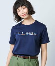 (W)ピマ・コットン・クルーネック・グラフィック・ティ 米国フィット・レギュラー