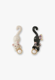 ANNA SUI 猫モチーフ ピアス アナ スイ アクセサリー・腕時計 ピアス【送料無料】