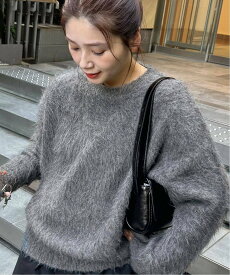 JOURNAL STANDARD 《WEB限定追加予約》シャギークルーネックプルオーバー ジャーナル スタンダード トップス ニット グレー ブラック【送料無料】