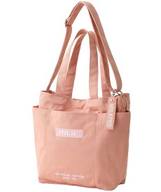 MILKFED. BAR AND UNDER LOGO BIG CANVAS BAG MILKFED. ミルクフェド バッグ トートバッグ ホワイト ブラック ベージュ ピンク パープル ネイビー レッド【送料無料】